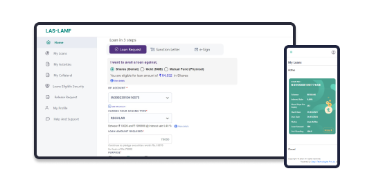 loan against share or mutual fund software solution